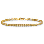10K None 3.0mm Rope Chain Bracelet - view 4