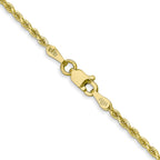 10k 1.75mm Diamond-cut Rope Chain