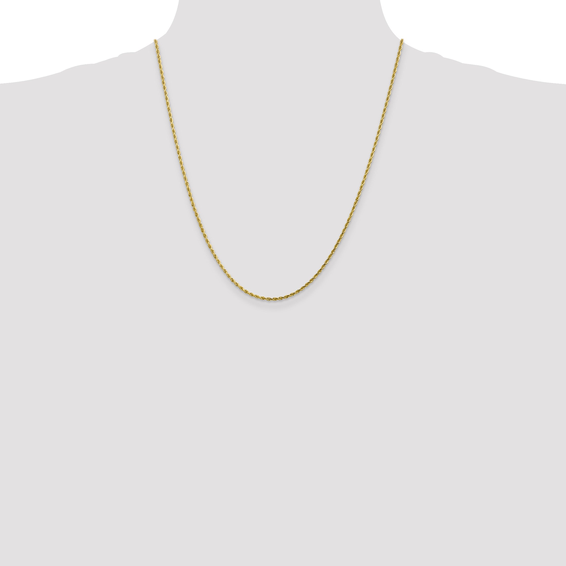 10k 1.75m Diamond-cut Rope Chain