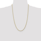 10k 1.75mm Diamond-cut Rope Chain