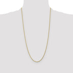 10k 1.75mm Diamond-cut Rope Chain