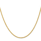 10k 2mm Regular Rope Chain