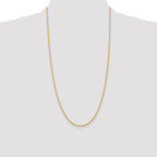 10k 2mm Regular Rope Chain