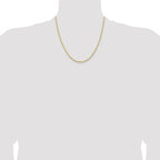 10K None 2.0mm Rope Chain Necklace - view 4