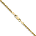 10K None 2.25mm Rope Chain Necklace - view 3