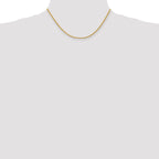 10K None 2.25mm Rope Chain Necklace - view 4