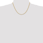 10K None 2.25mm Rope Chain Necklace - view 4