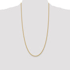 10K None 2.25mm Rope Chain Necklace - view 4