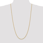 10K None 2.25mm Rope Chain Necklace - view 4