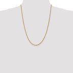 10k 2.25mm Diamond-cut Rope Chain