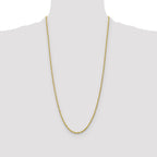 10k 2.25mm Diamond-cut Rope Chain