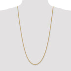10k 2.25mm Diamond-cut Rope Chain