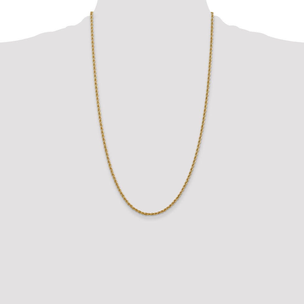 10k 2.5mm Regular Rope Chain