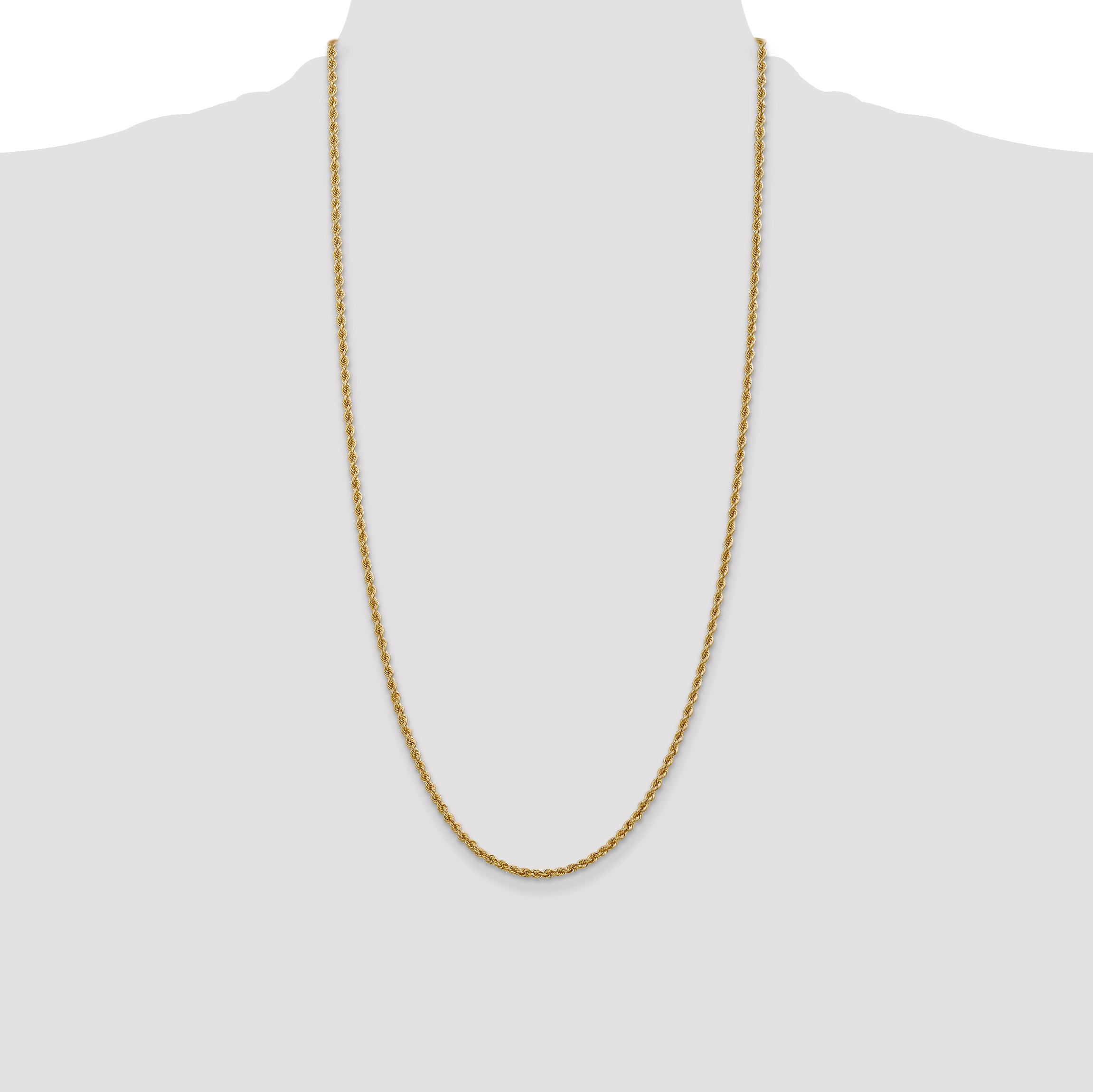 10k 2.5mm Regular Rope Chain