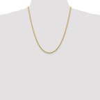 10k 2.75mm Diamond-cut Rope Chain