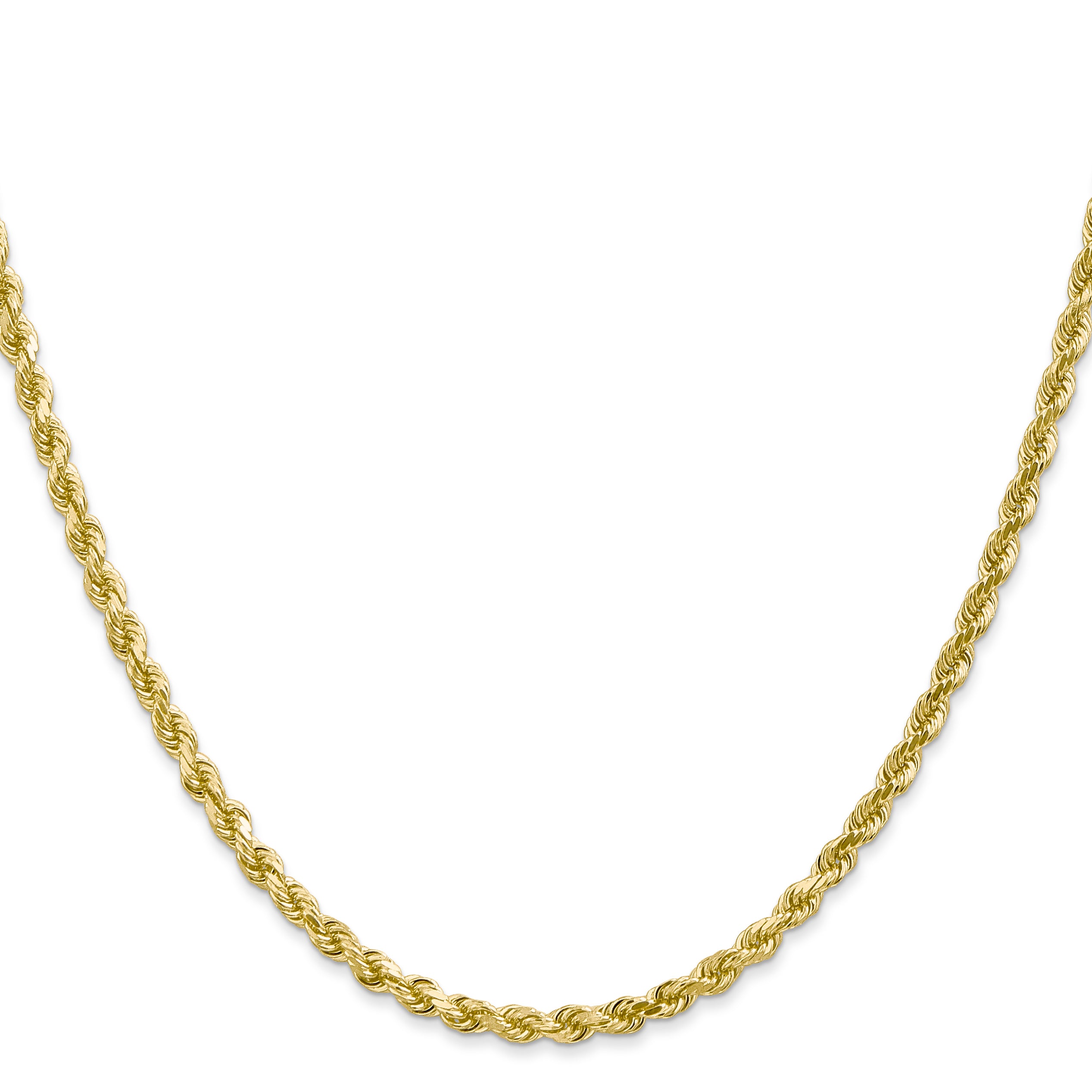 10K None 3.0mm Rope Chain - view 2