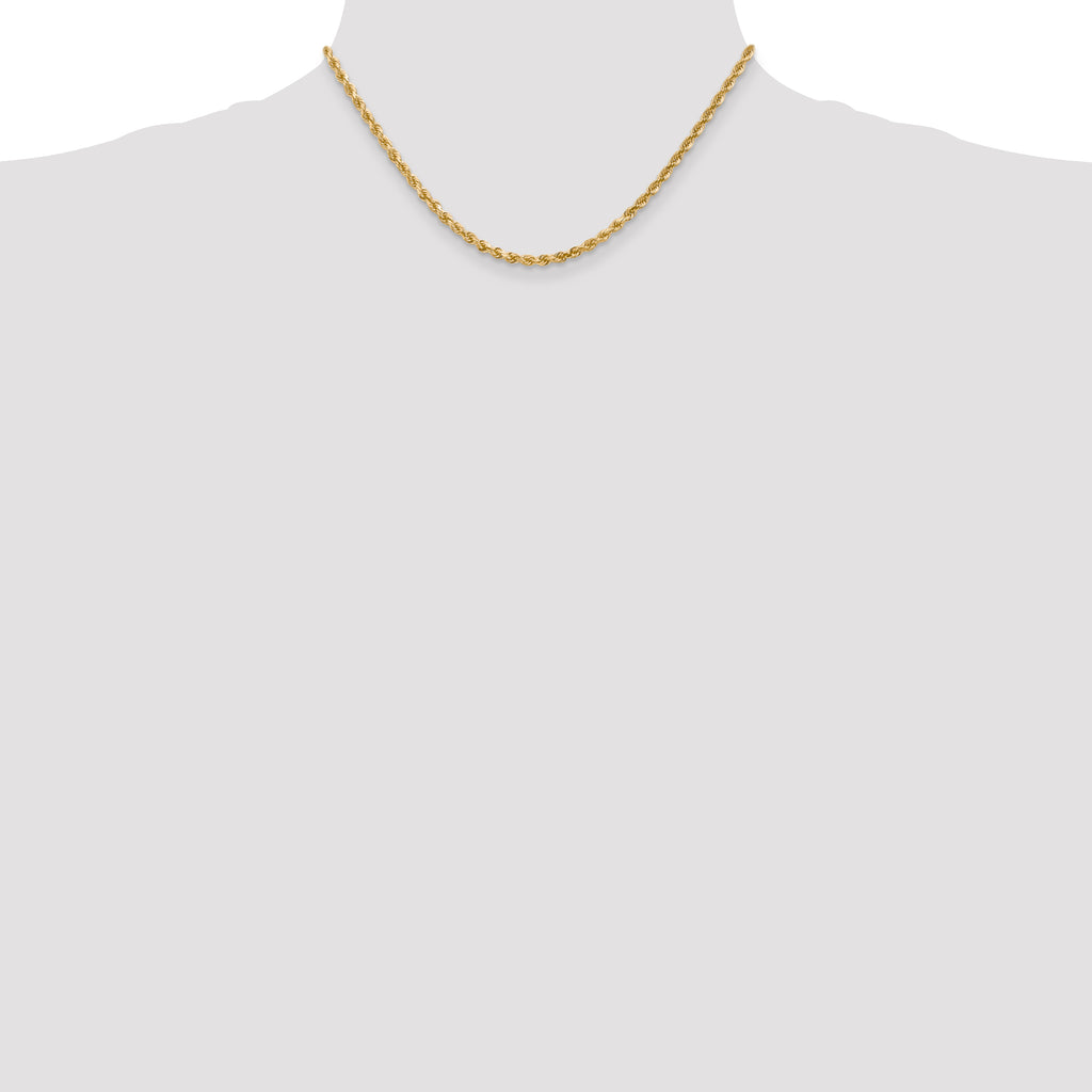 10K None 3.0mm Rope Chain - view 4