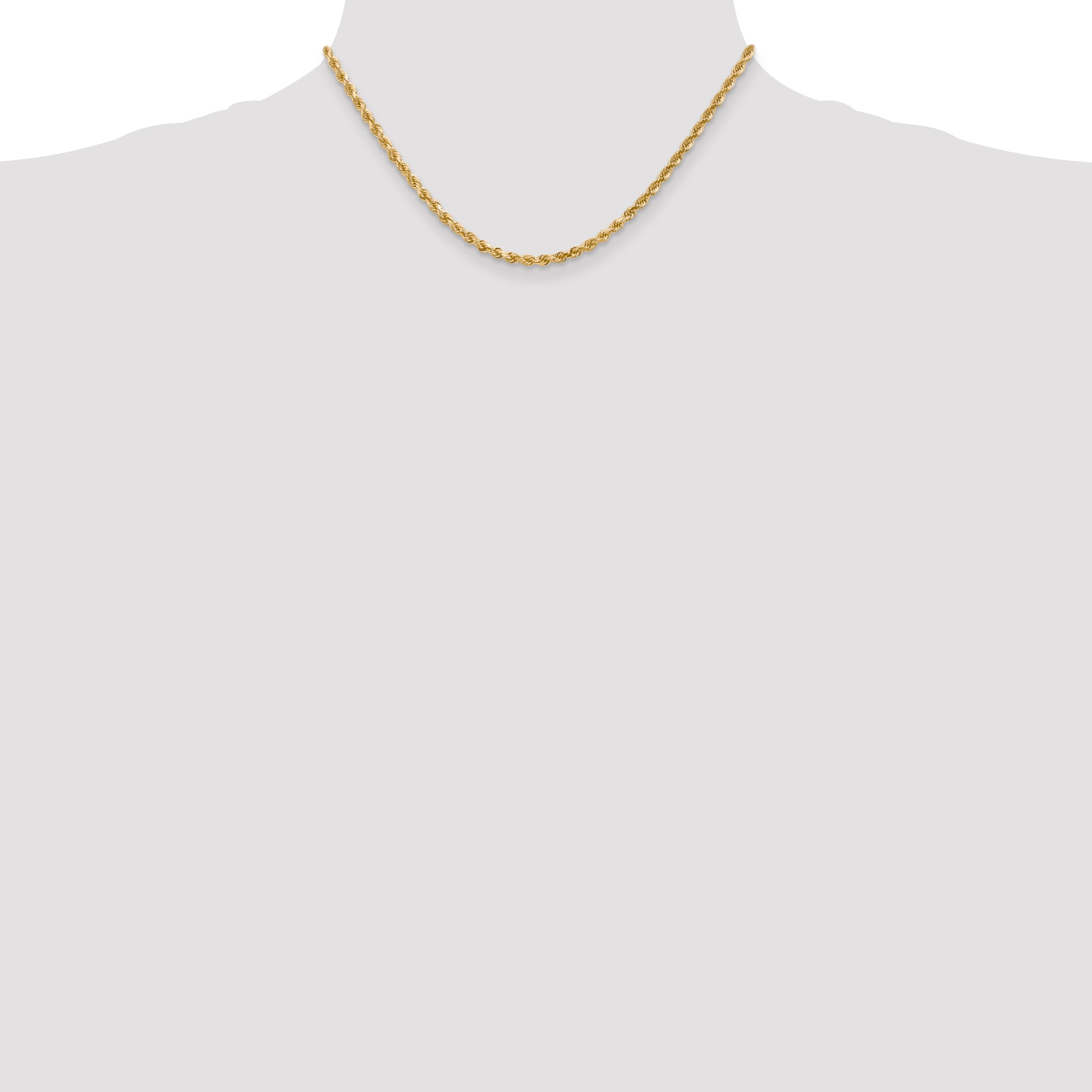 10K None 3.0mm Rope Chain - view 4