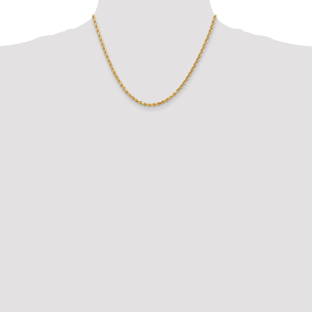 10K None 3.0mm Rope Chain - view 4
