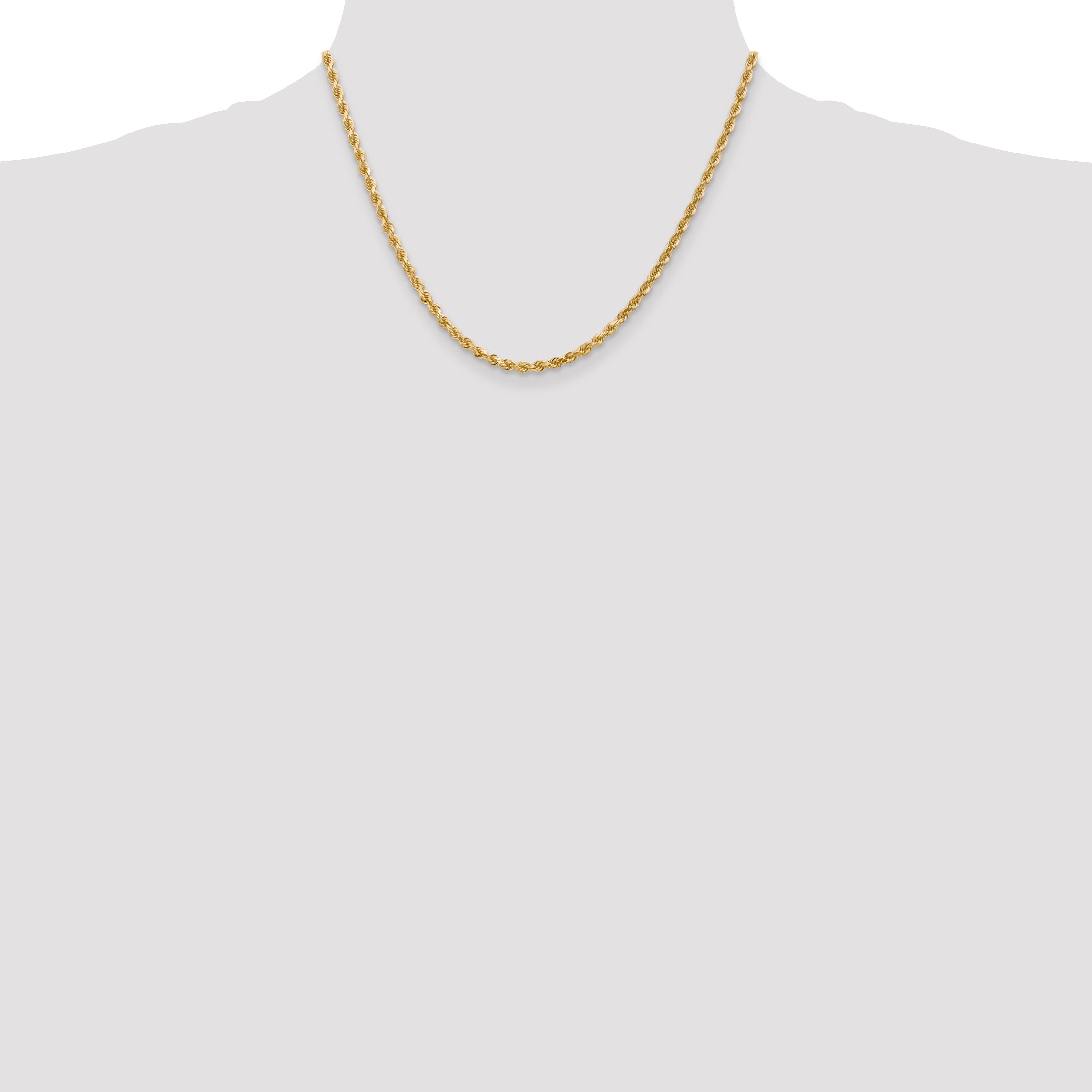10K None 3.0mm Rope Chain - view 4