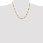10k 3.0mm Diamond-cut Rope Chain
