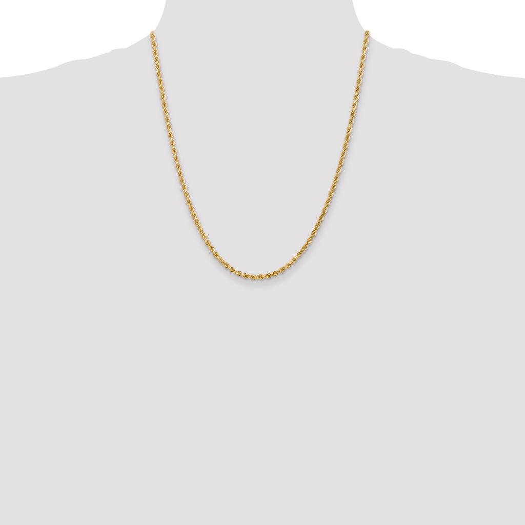 10K None 3.0mm Rope Chain - view 4