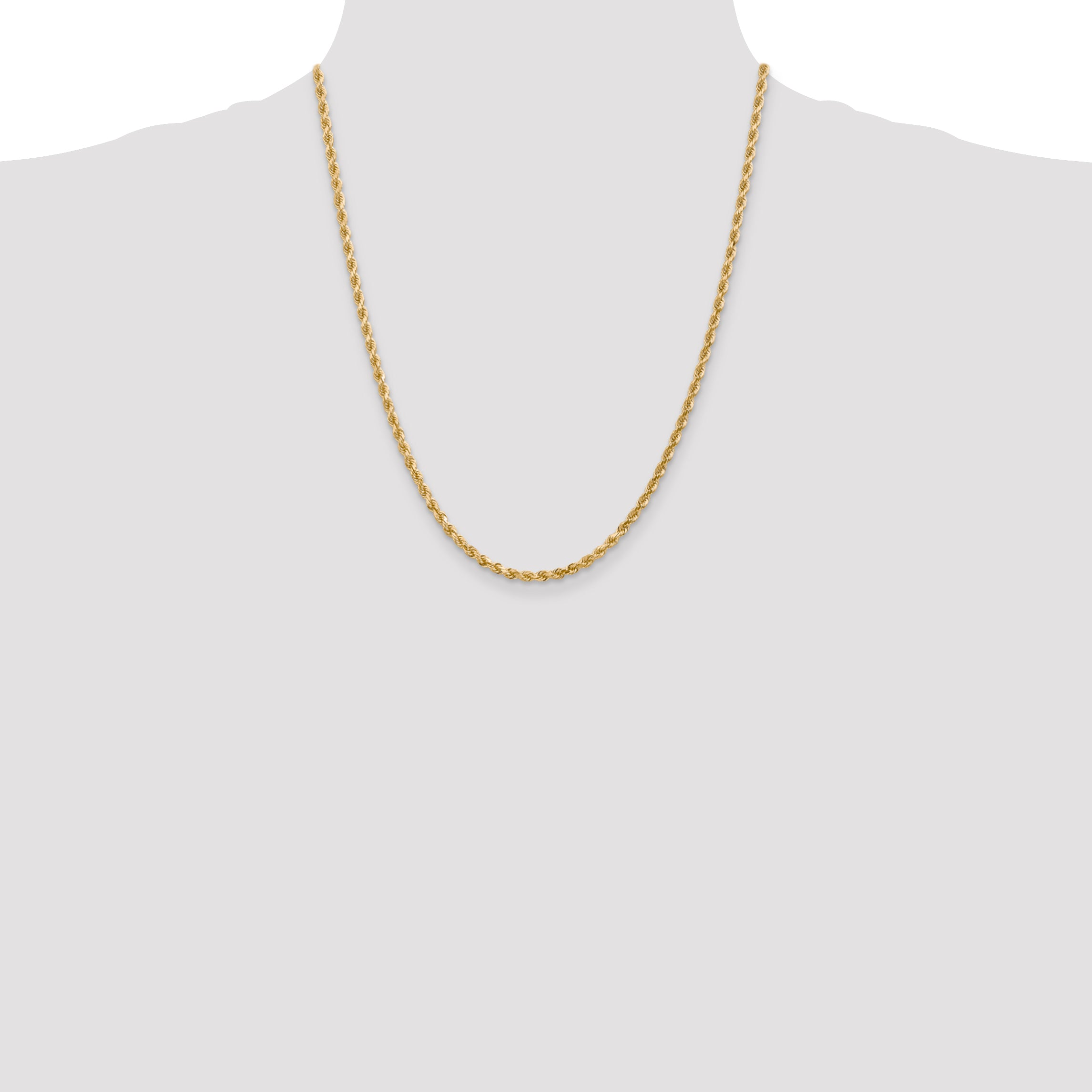 10K None 3.0mm Rope Chain - view 4