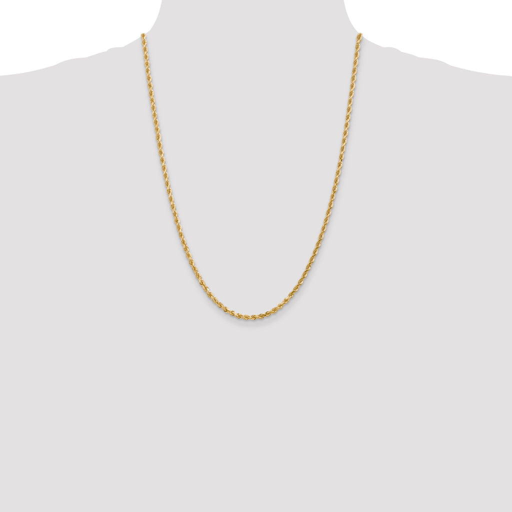 10K None 3.0mm Rope Chain - view 4