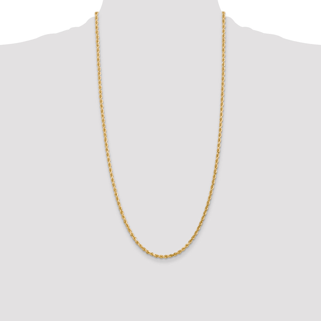 10K None 3.0mm Rope Chain - view 4