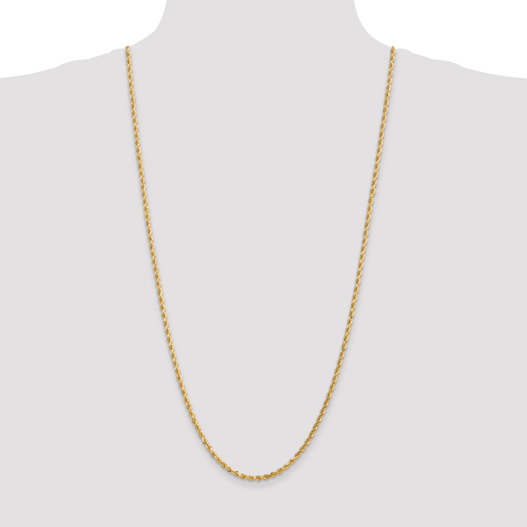 10K None 3.0mm Rope Chain - view 4