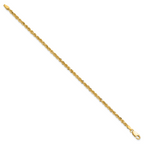 10k 3.0mm Diamond-cut Rope Chain