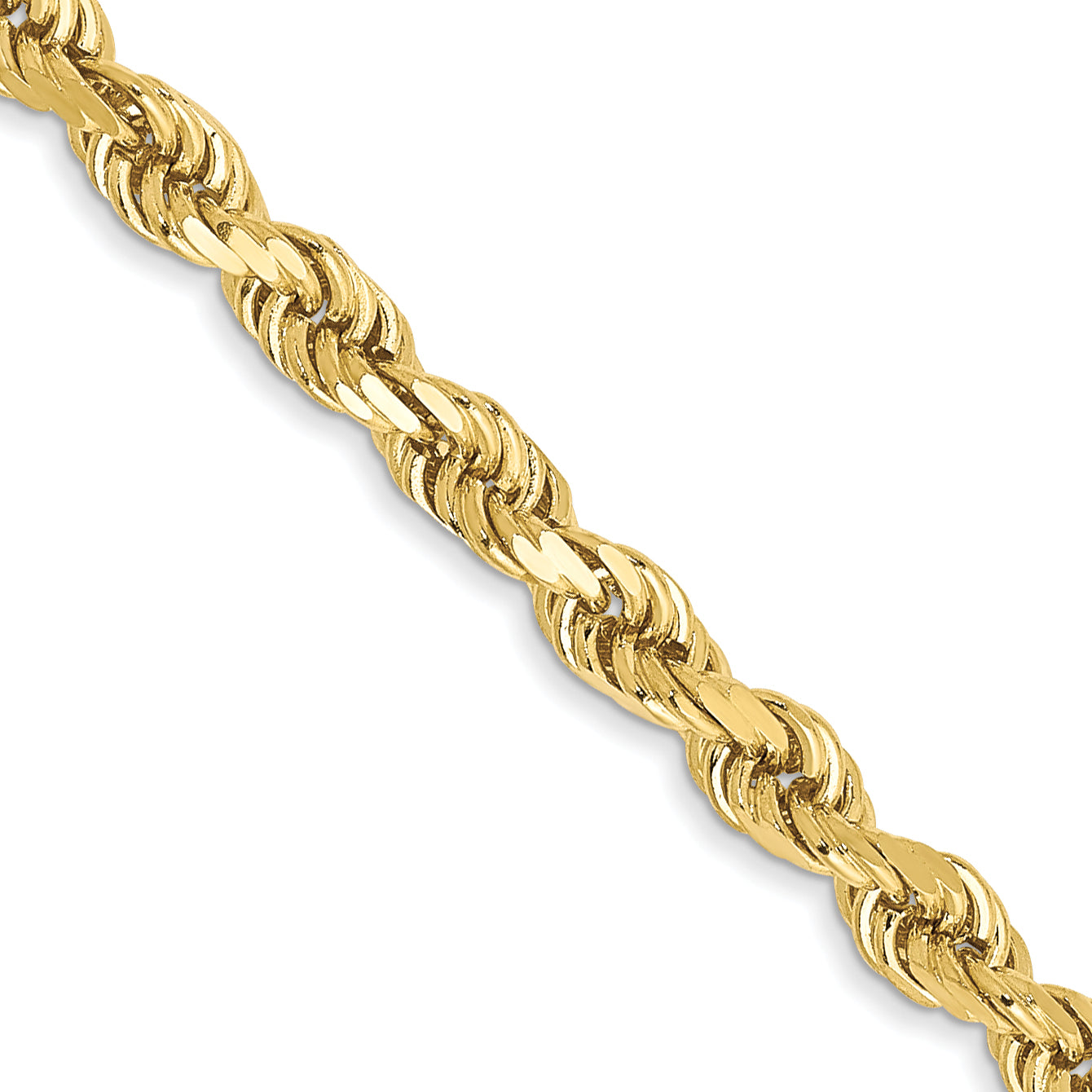 10K Yellow Gold 3.0mm Rope Chain Secondary image