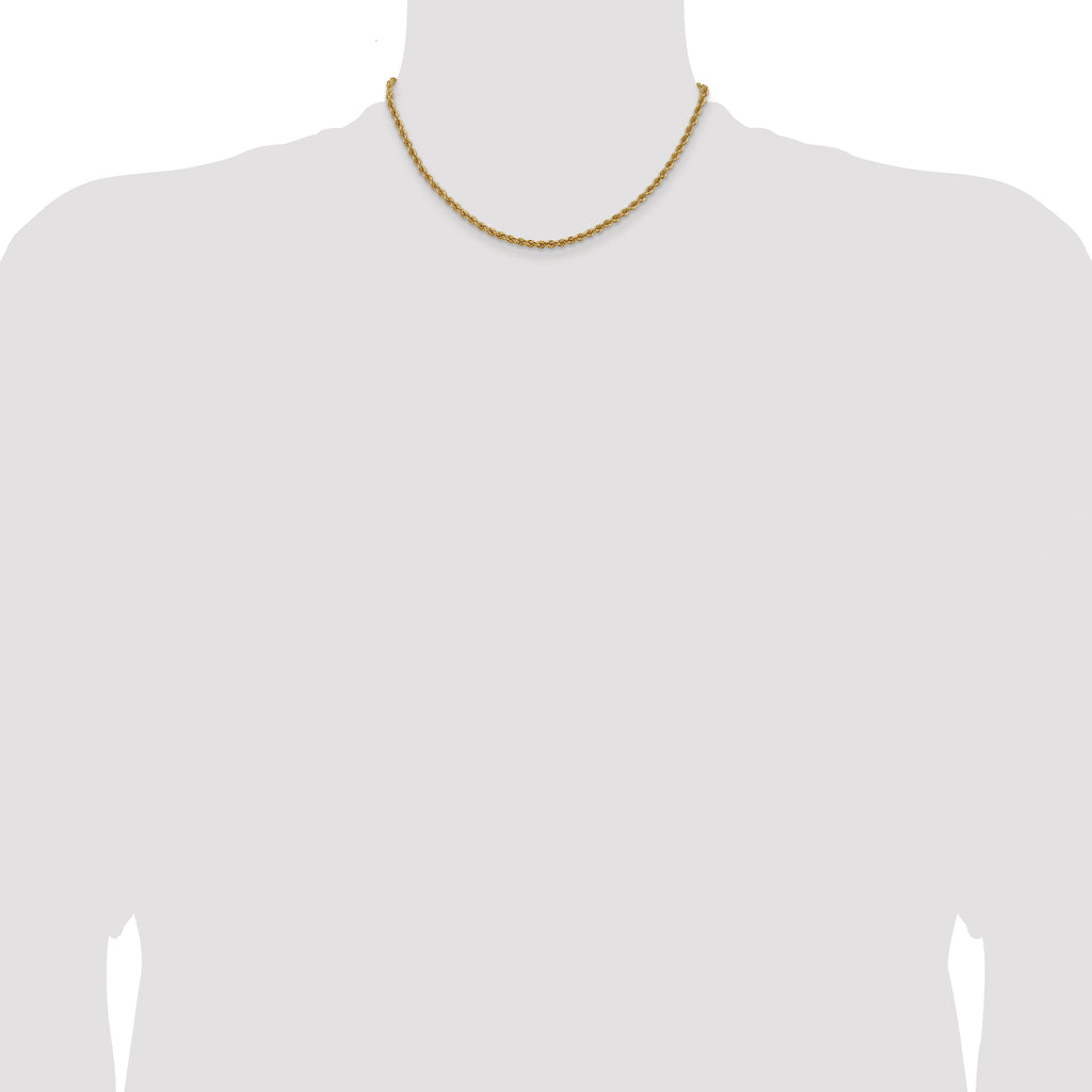 10k 3mm Regular Rope Chain