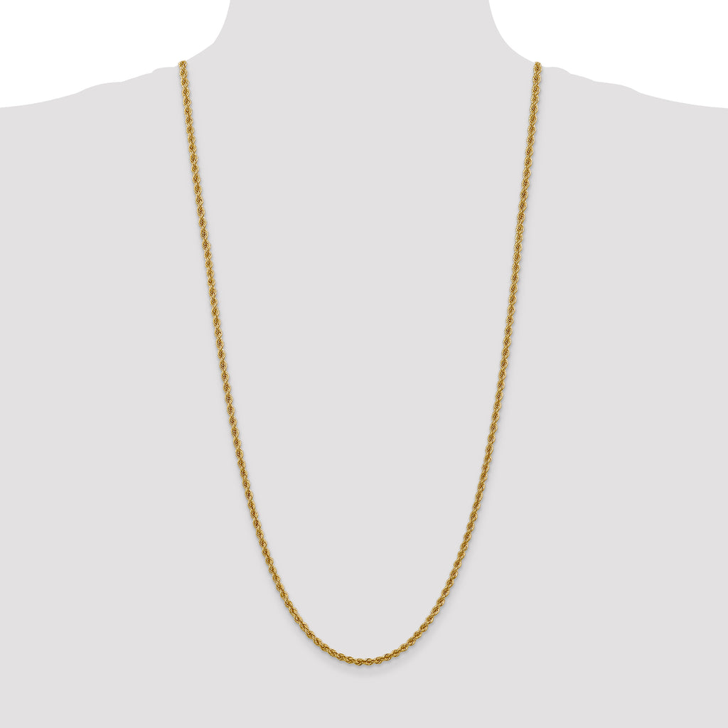 10k 3mm Regular Rope Chain