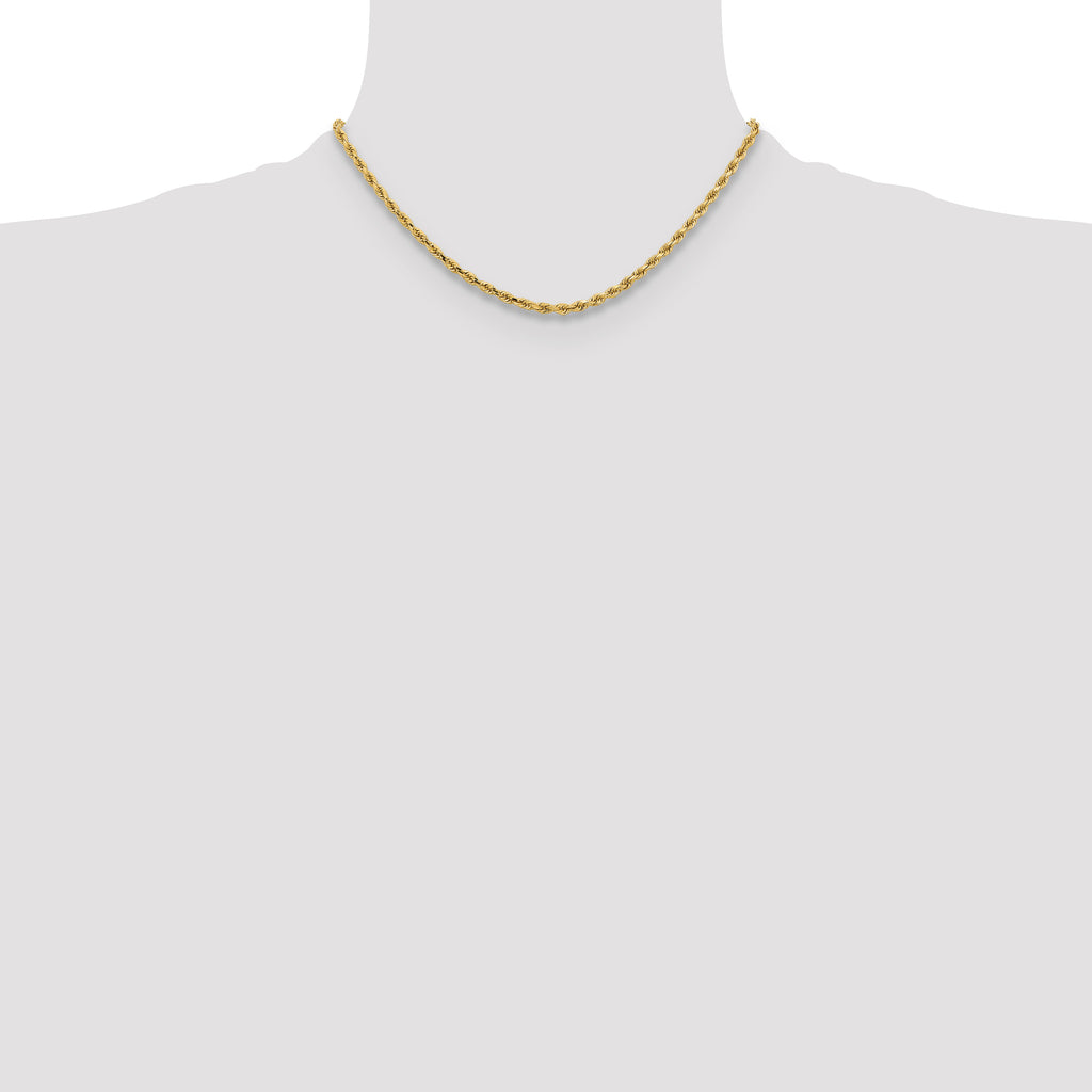 10K None 3.25mm Rope Chain - view 4