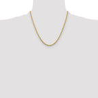10k 3.25mm Diamond-cut Rope Chain