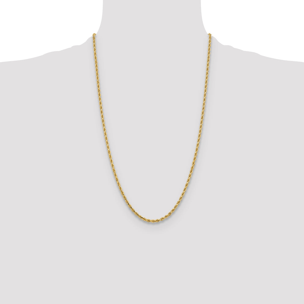 10K None 3.25mm Rope Chain - view 4
