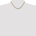 10k 3.5mm Diamond-cut Rope Chain
