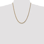 10k 3.5mm Diamond-cut Rope Chain