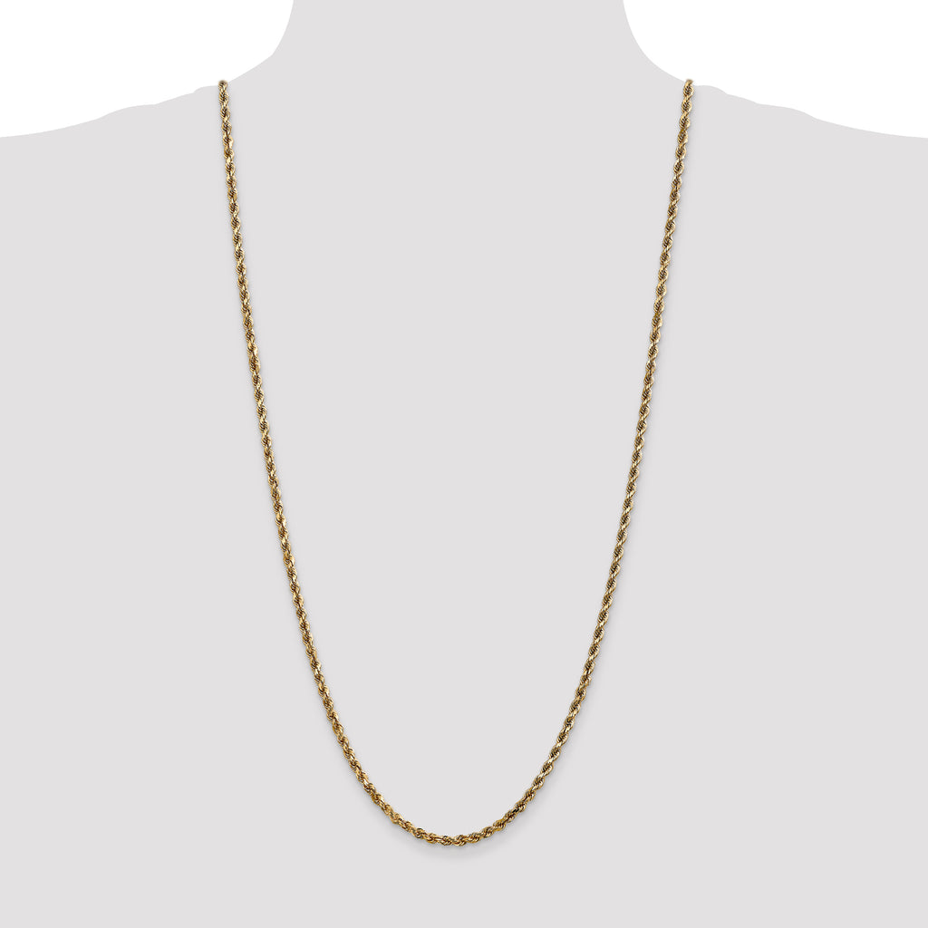 10k 3.5mm Diamond-cut Rope Chain