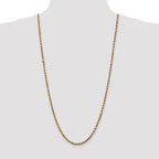 10k 3.5mm Diamond-cut Rope Chain