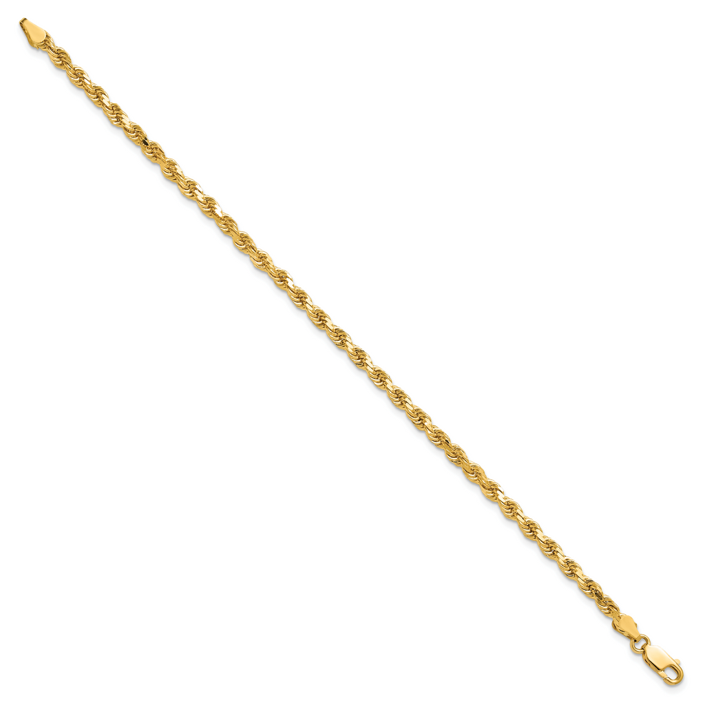10k 3.5mm Diamond-cut Rope Chain