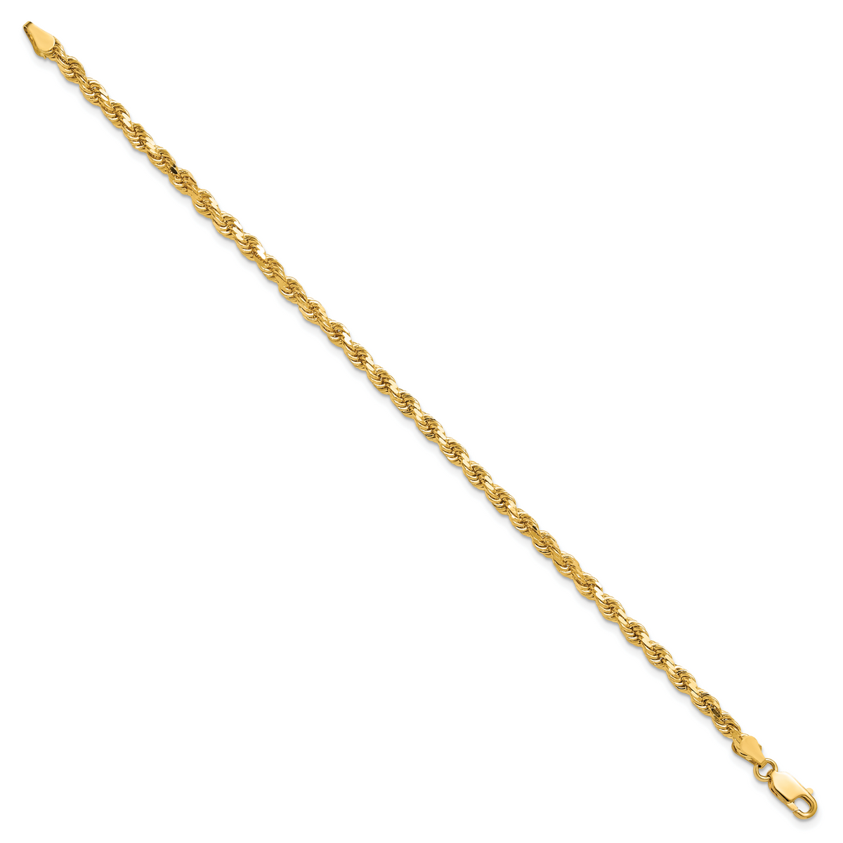 10k 3.5mm Diamond-cut Rope Chain