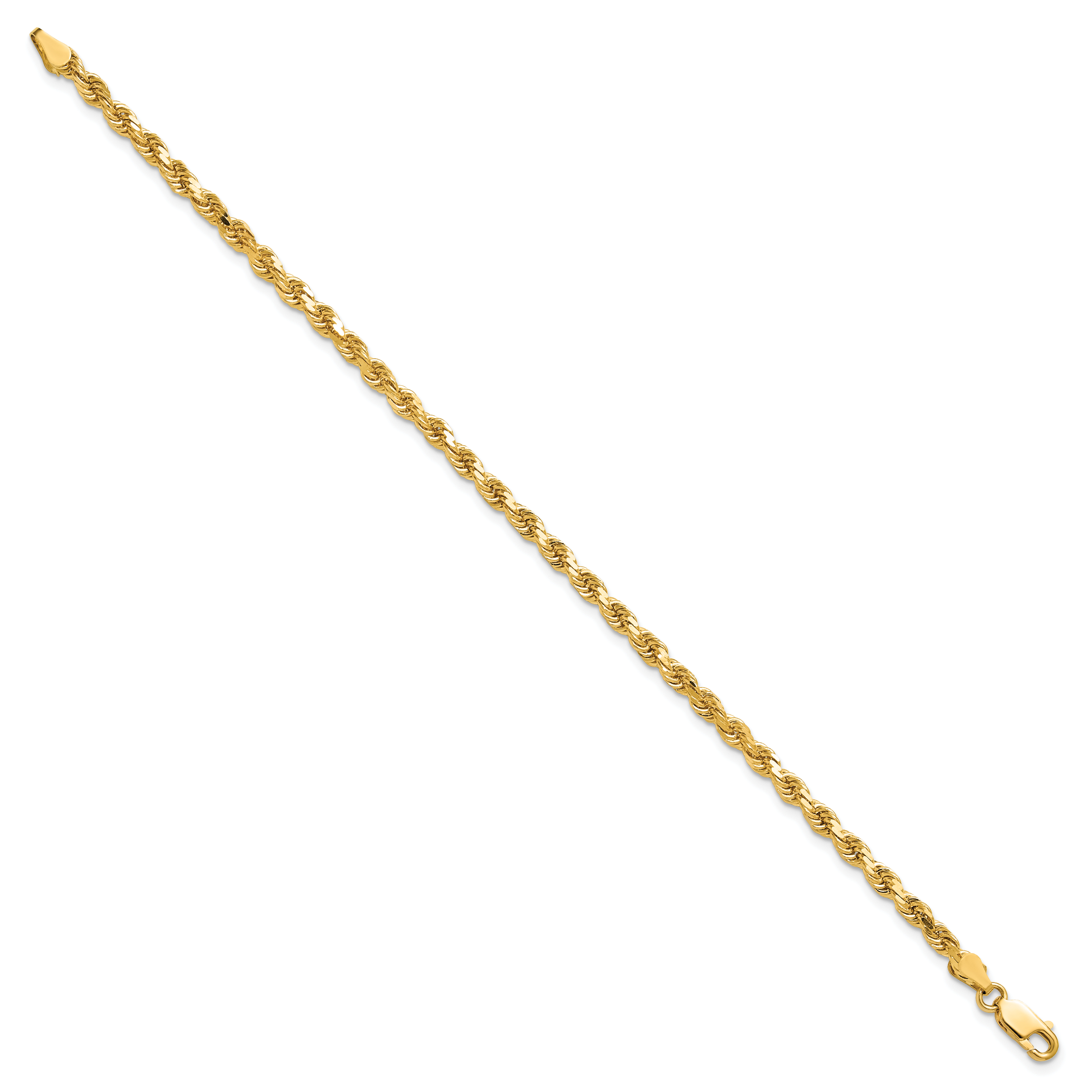 10k 3.5mm Diamond-cut Rope Chain