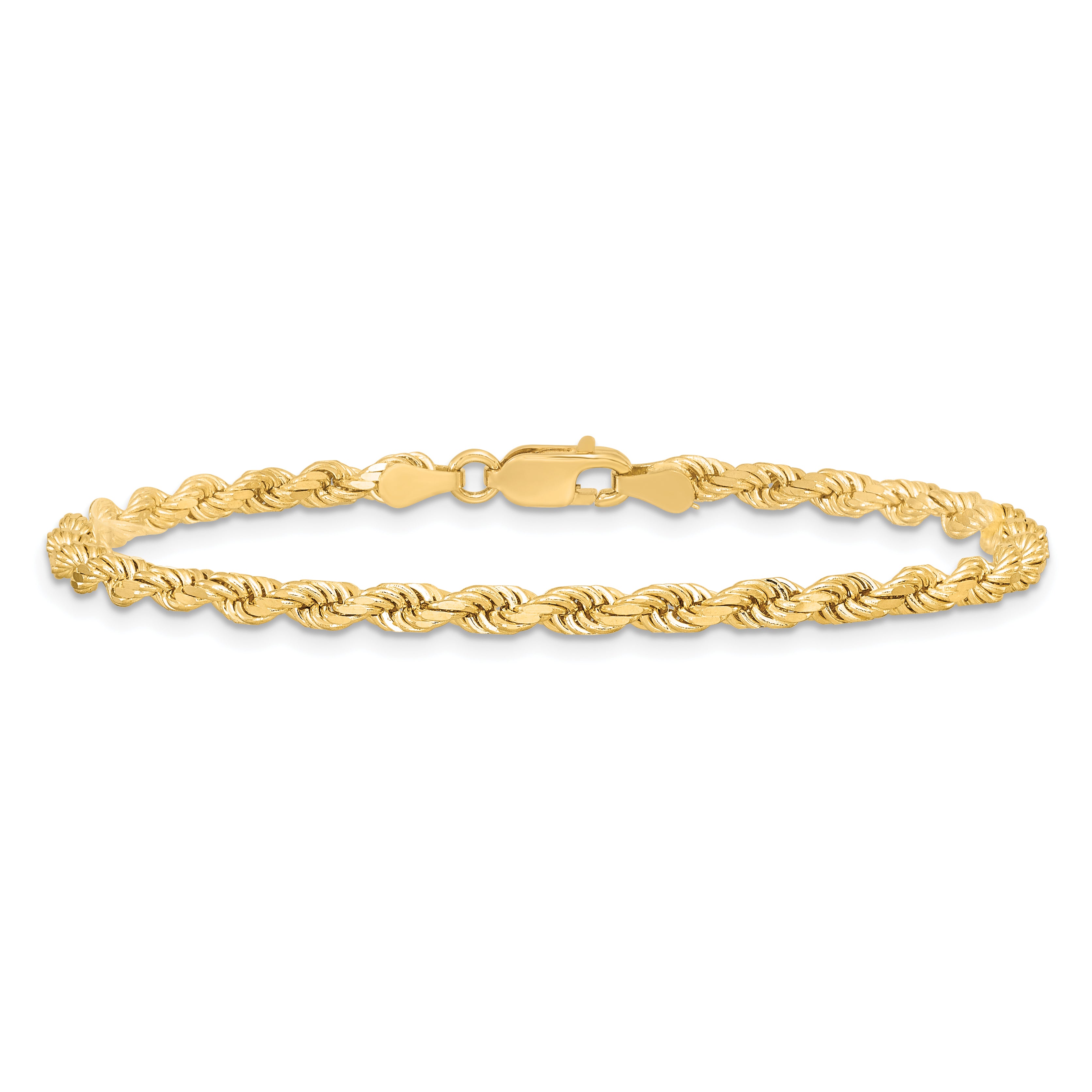 10k 3.5mm Diamond-cut Rope Chain