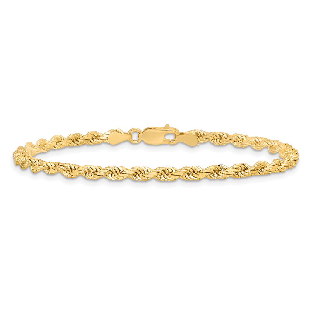 10k 3.5mm Diamond-cut Rope Chain