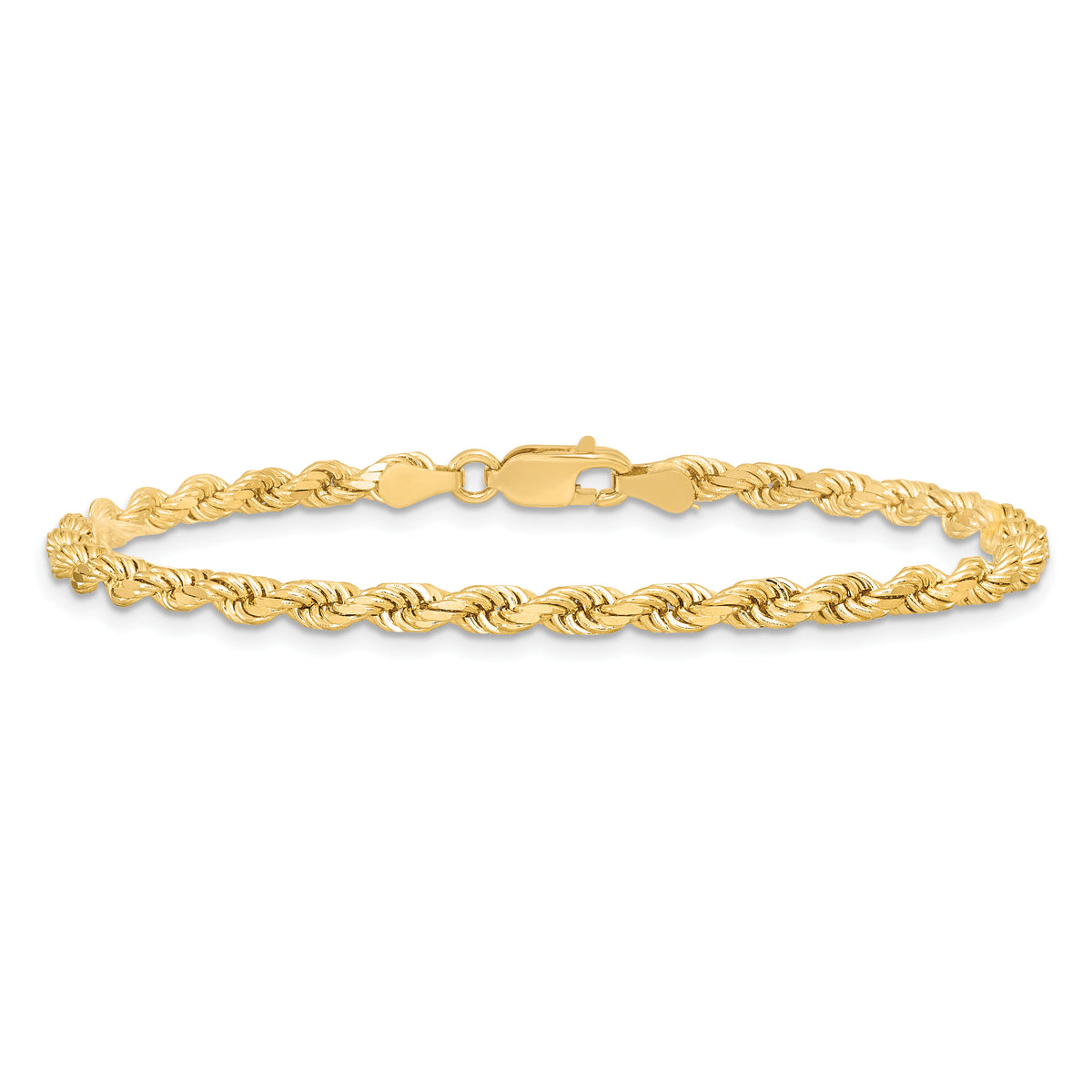 10k 3.5mm Diamond-cut Rope Chain