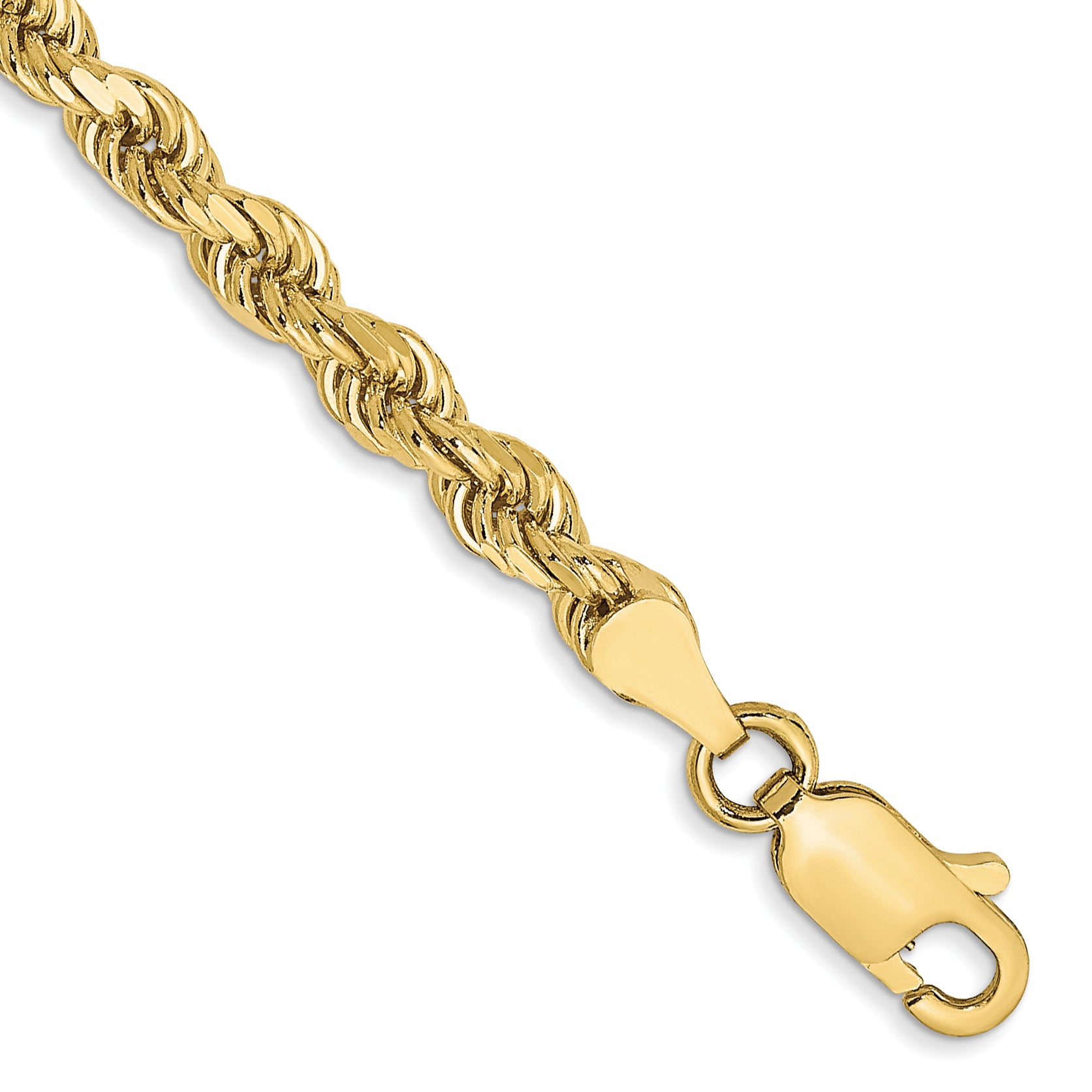 10k 3.5mm Diamond-cut Rope Chain Main image