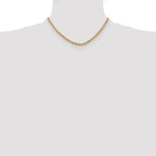 10k 3.75mm Diamond-cut Rope Chain
