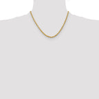 10k 3.75mm Diamond-cut Rope Chain